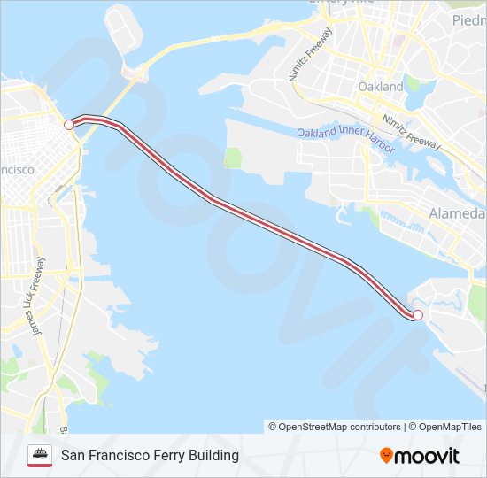 HARBOR BAY Ferry Line Map