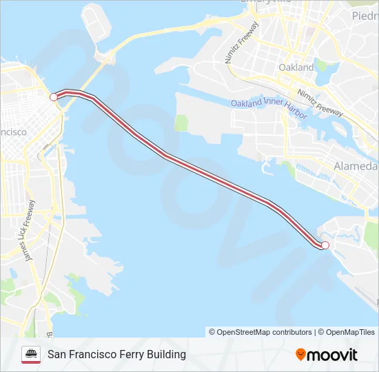 HARBOR BAY Ferry Line Map