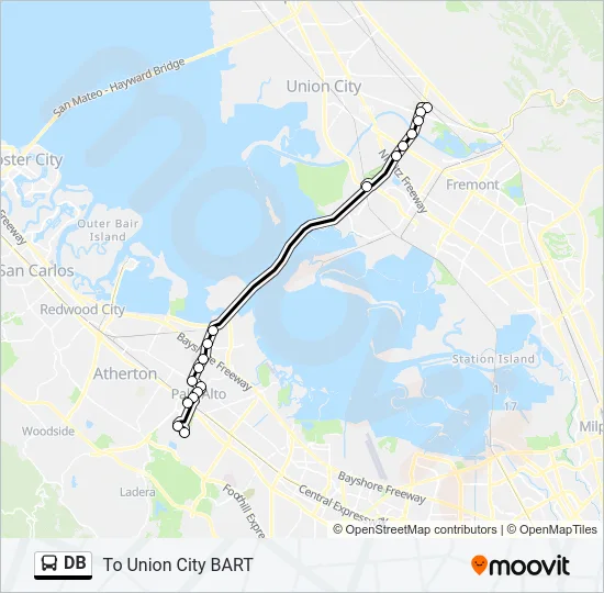 DB Bus Line Map