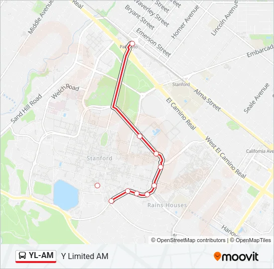 YL-AM Bus Line Map