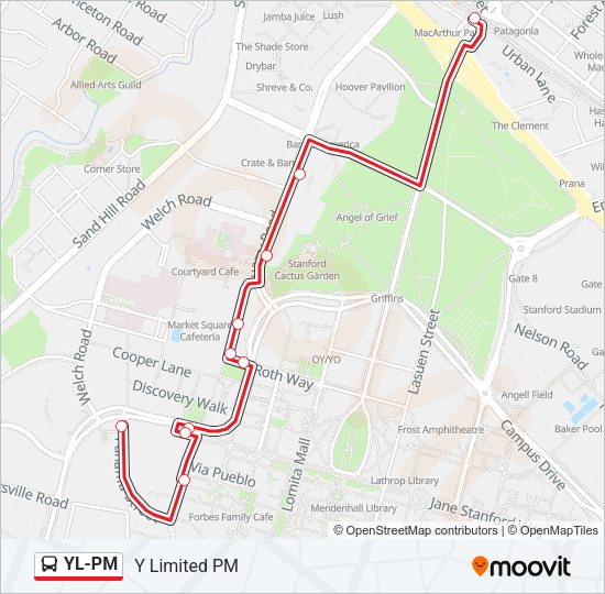 YL-PM bus Line Map