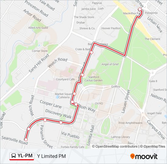 YL-PM Bus Line Map