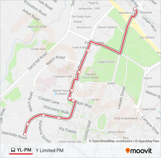 YL-PM Bus Line Map