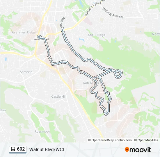 602 Bus Line Map