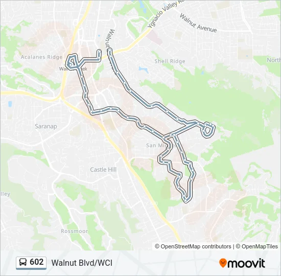 602 Bus Line Map