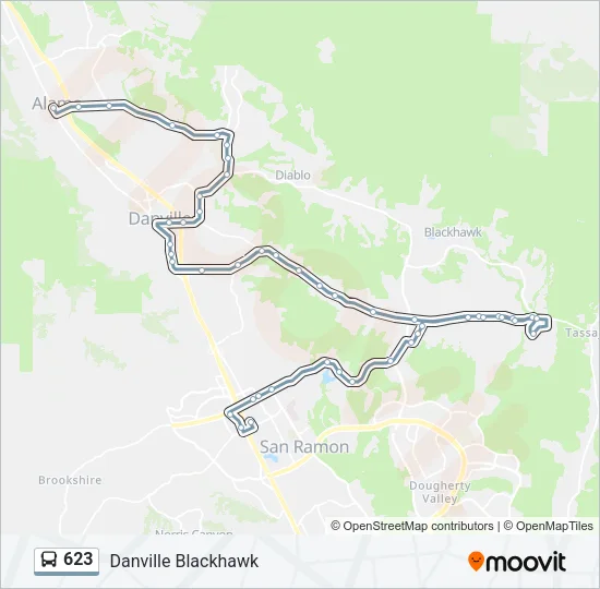 623 Bus Line Map