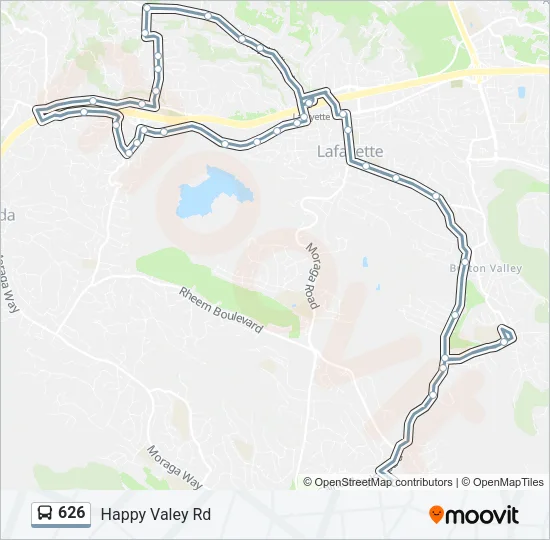 626 Bus Line Map