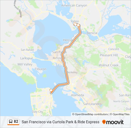 82 Bus Line Map