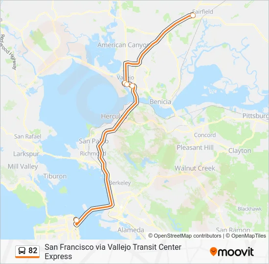 82 Bus Line Map