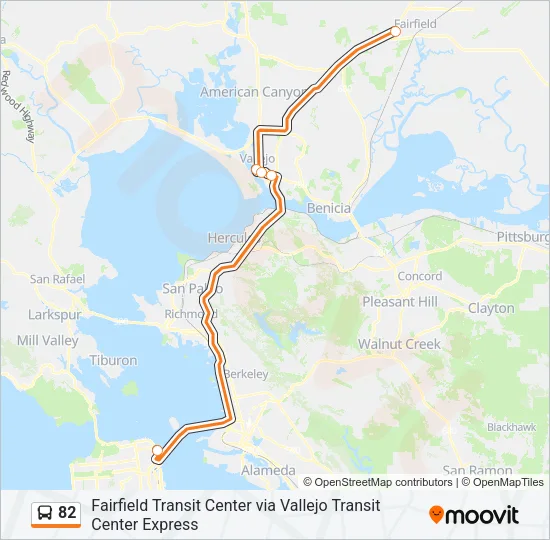 82 Bus Line Map
