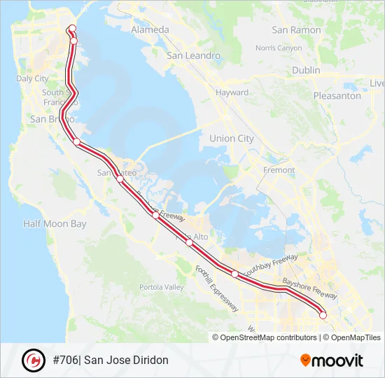BULLET Train Line Map