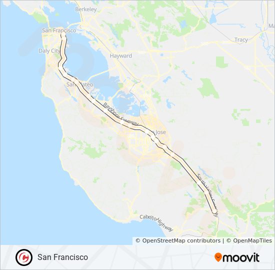 Mapa de LTD 4 de tren