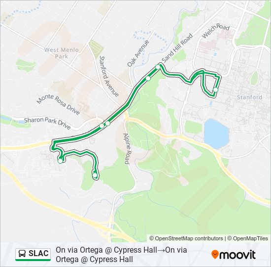 SLAC bus Line Map