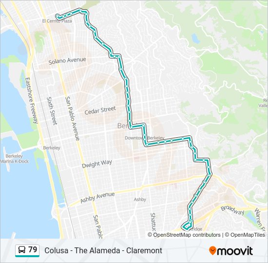 79 Bus Line Map