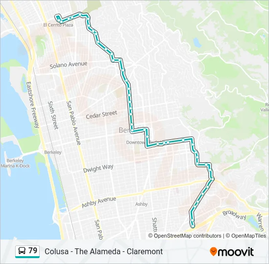 79 Bus Line Map
