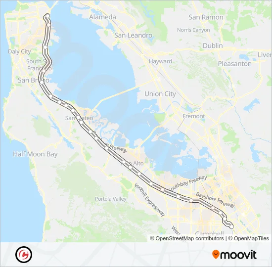 LOCAL Train Line Map