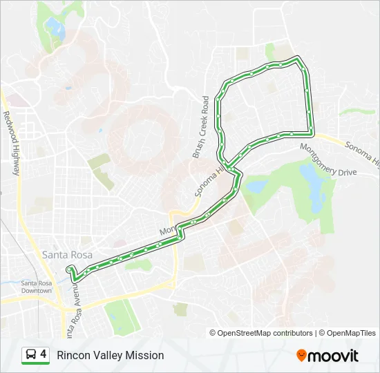 4 Bus Line Map