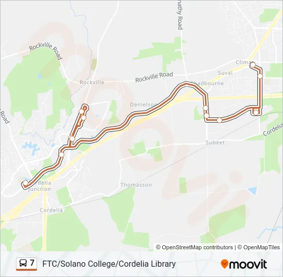 7 Bus Line Map