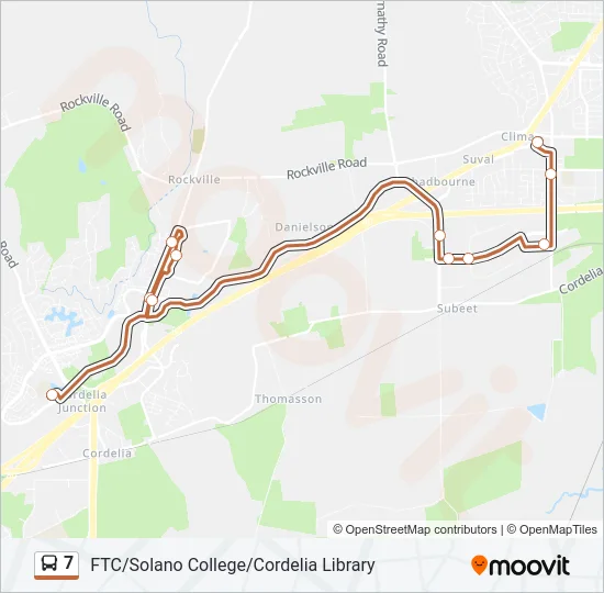 7 Bus Line Map