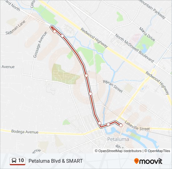 10 Bus Line Map