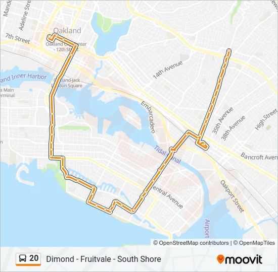 20 Bus Line Map