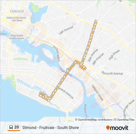 20 Bus Line Map