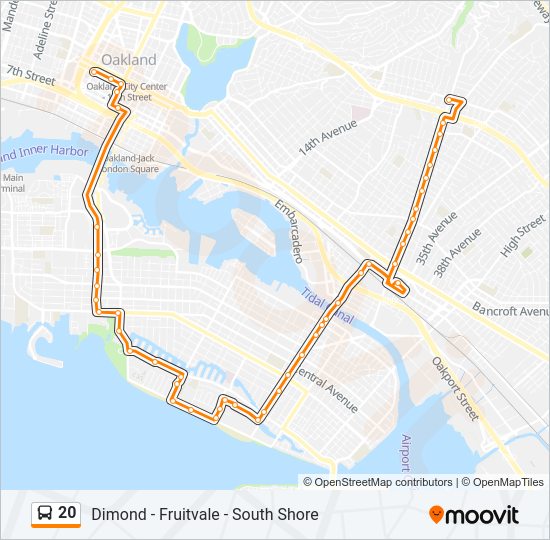 20 Bus Line Map