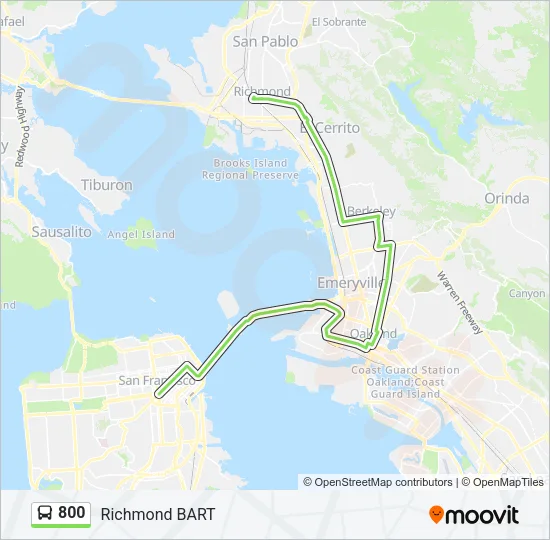 800 Bus Line Map
