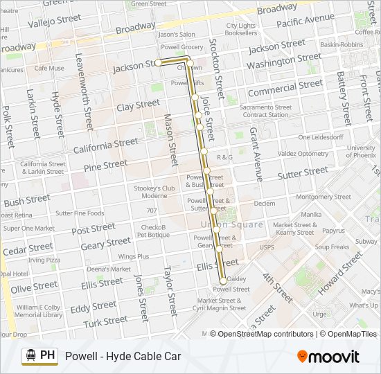 PH cable car Line Map