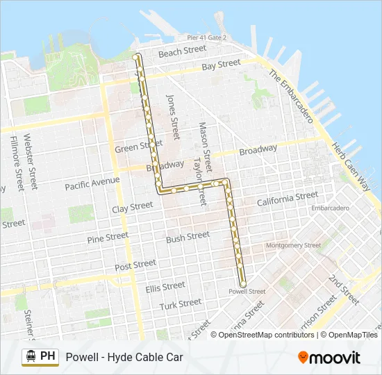 PH Cable Car Line Map
