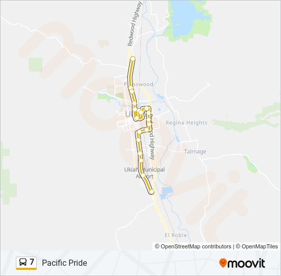 7 bus Line Map