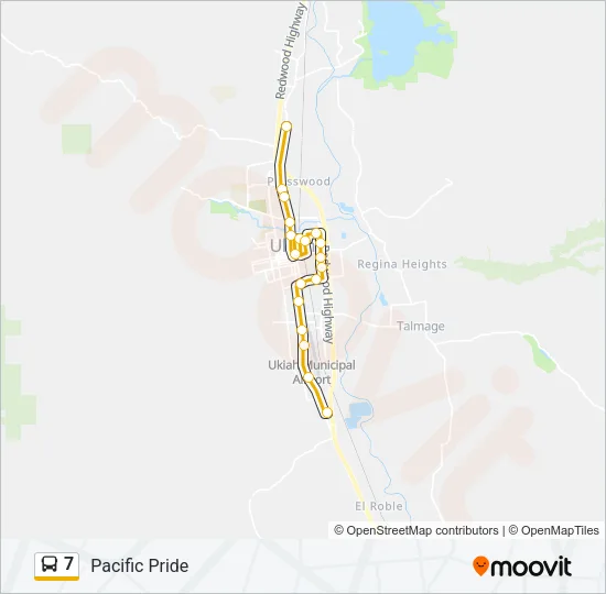 7 Bus Line Map