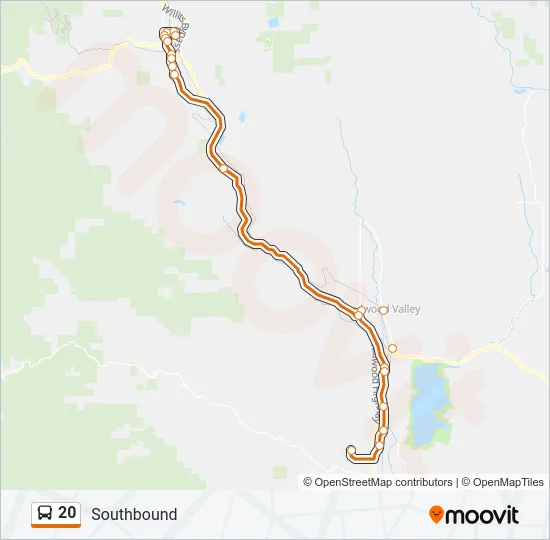 20 Bus Line Map
