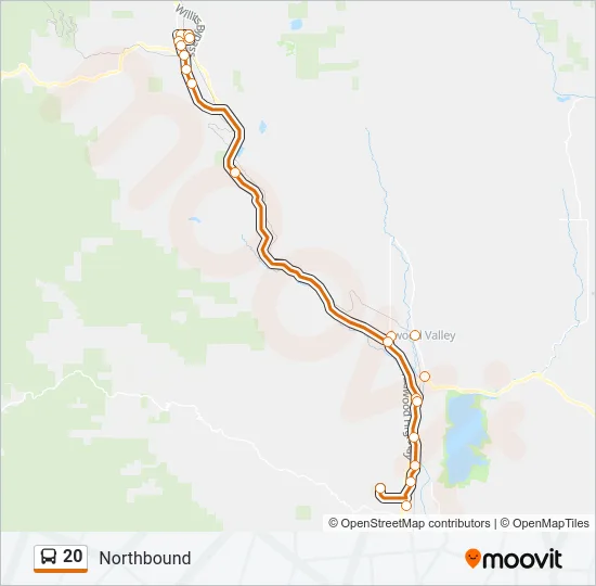 20 Bus Line Map