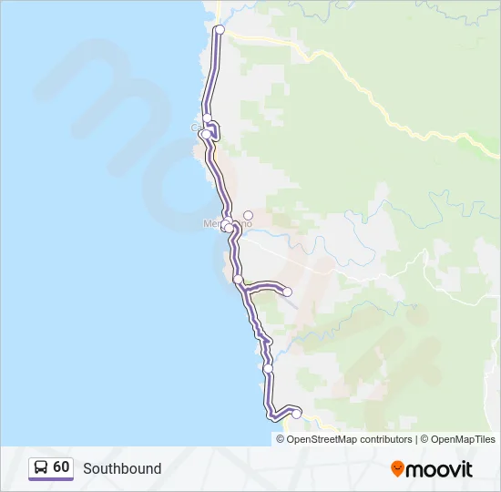 60 Bus Line Map