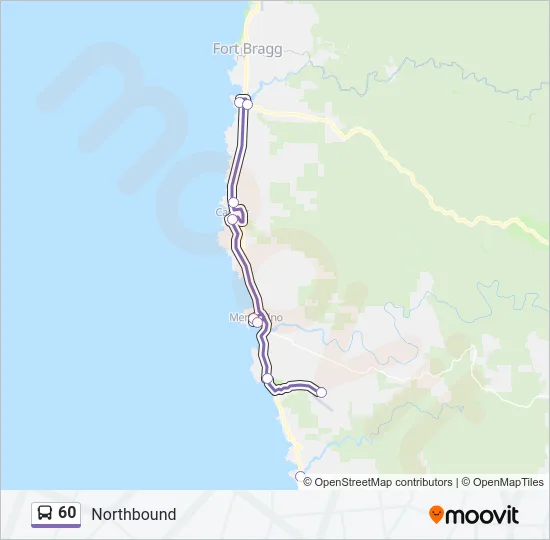 60 Bus Line Map