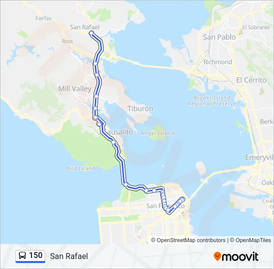 150 Bus Line Map