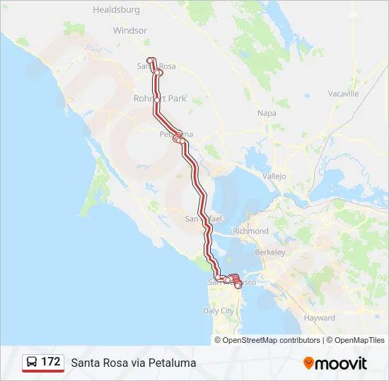 172 Bus Line Map