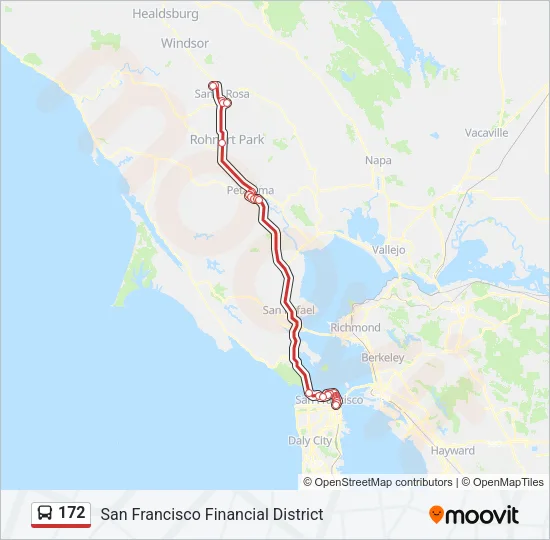 172 Bus Line Map