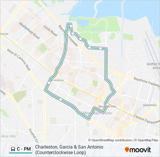 C - PM bus Line Map