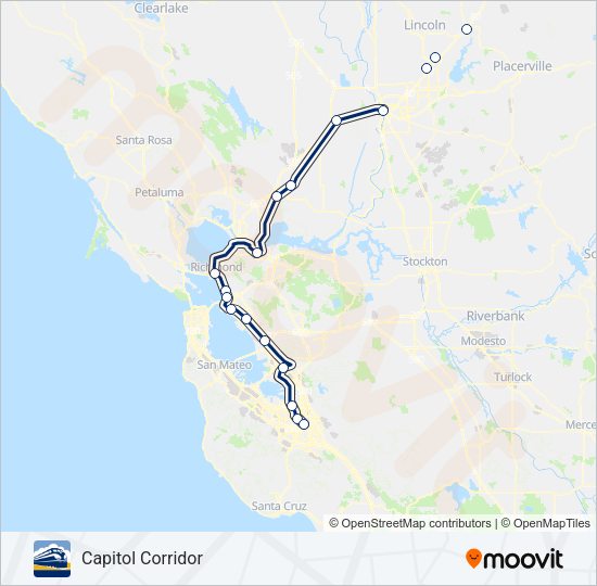 CC Train Line Map