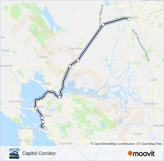 CC Train Line Map
