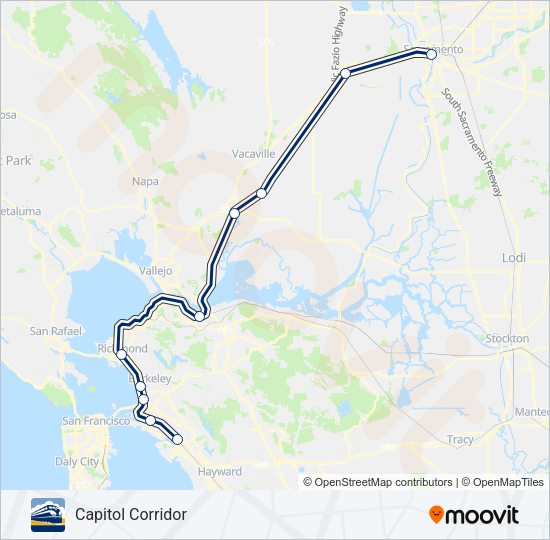 CC Train Line Map