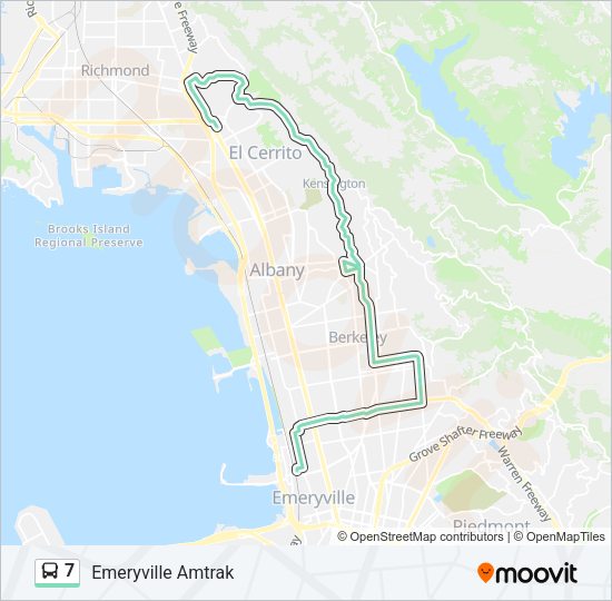 7 Bus Line Map