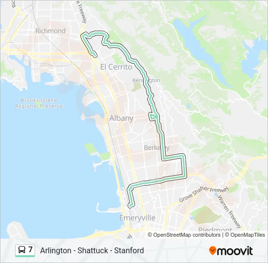 7 Bus Line Map