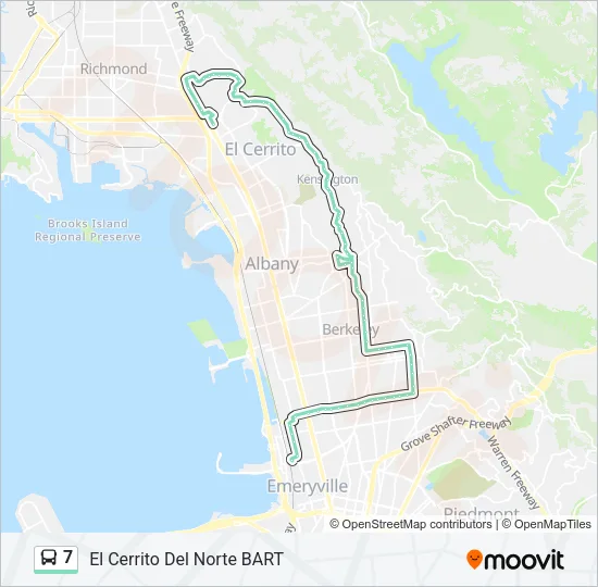 7 Bus Line Map