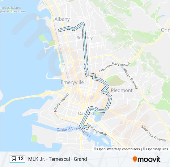 12 Bus Line Map