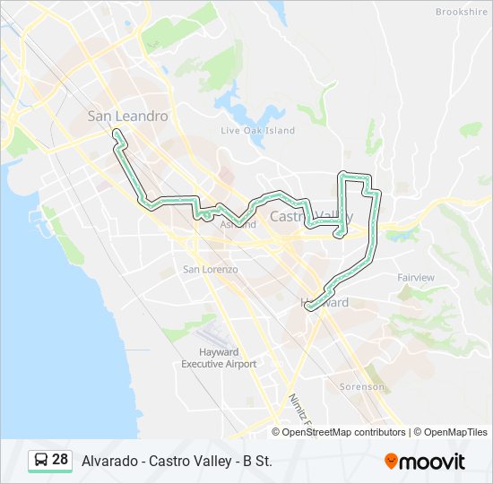 Mapa de 28 de autobús