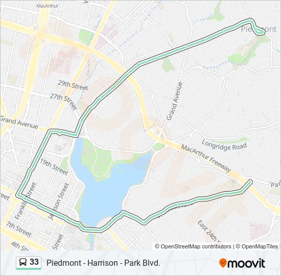 Mapa de 33 de autobús