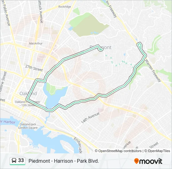 33 Bus Line Map